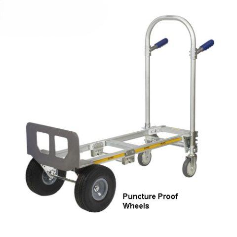 Liftek Sack Truck Foldatruk Small Puncture Proof Wheels and D Nose