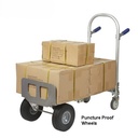 Liftek Sack Truck Foldatruk Small Puncture Proof Wheels and D Nose