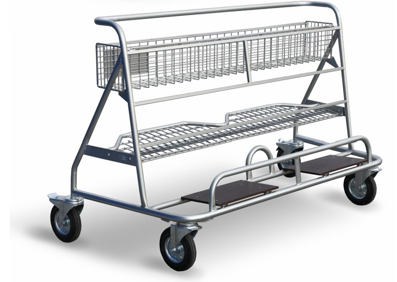 Liftek A-Frame Transport Trolley with baskets, 300kg