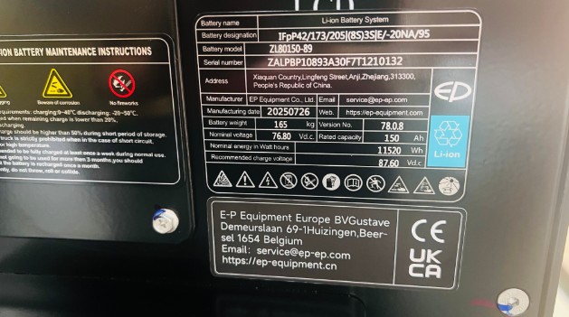 Li-ion Battery 80V150Ah [LB89-00000Z-08-01]