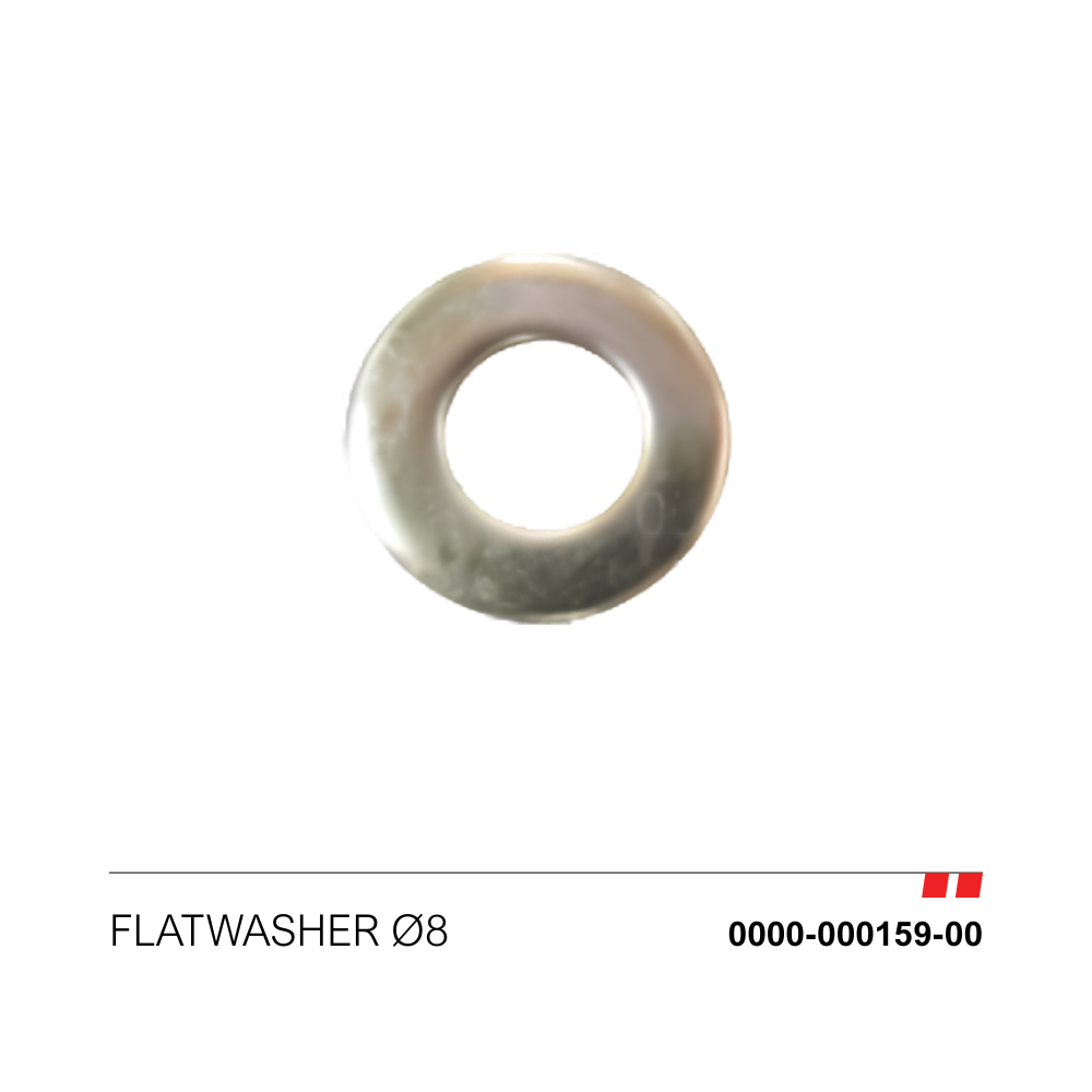 Flatwasher ø8 [0000-000159-00]