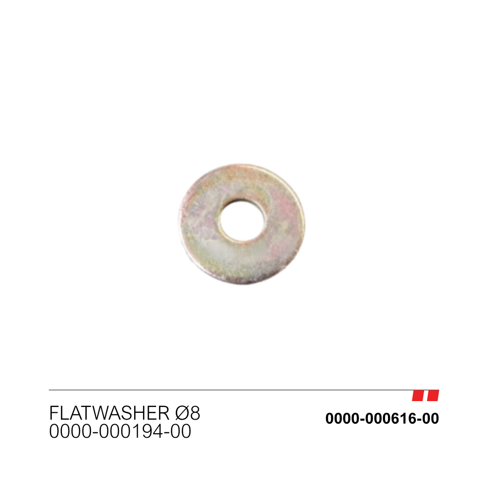 Flatwasher ø8 [0000-000194-00]