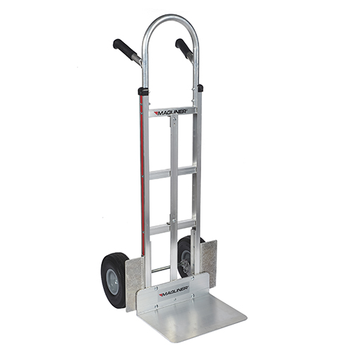 MAGLINER Courier Hand Truck - 2 Frame, 30 Handle, Puncture Proof Wheels, J Nose, Wheel Guards