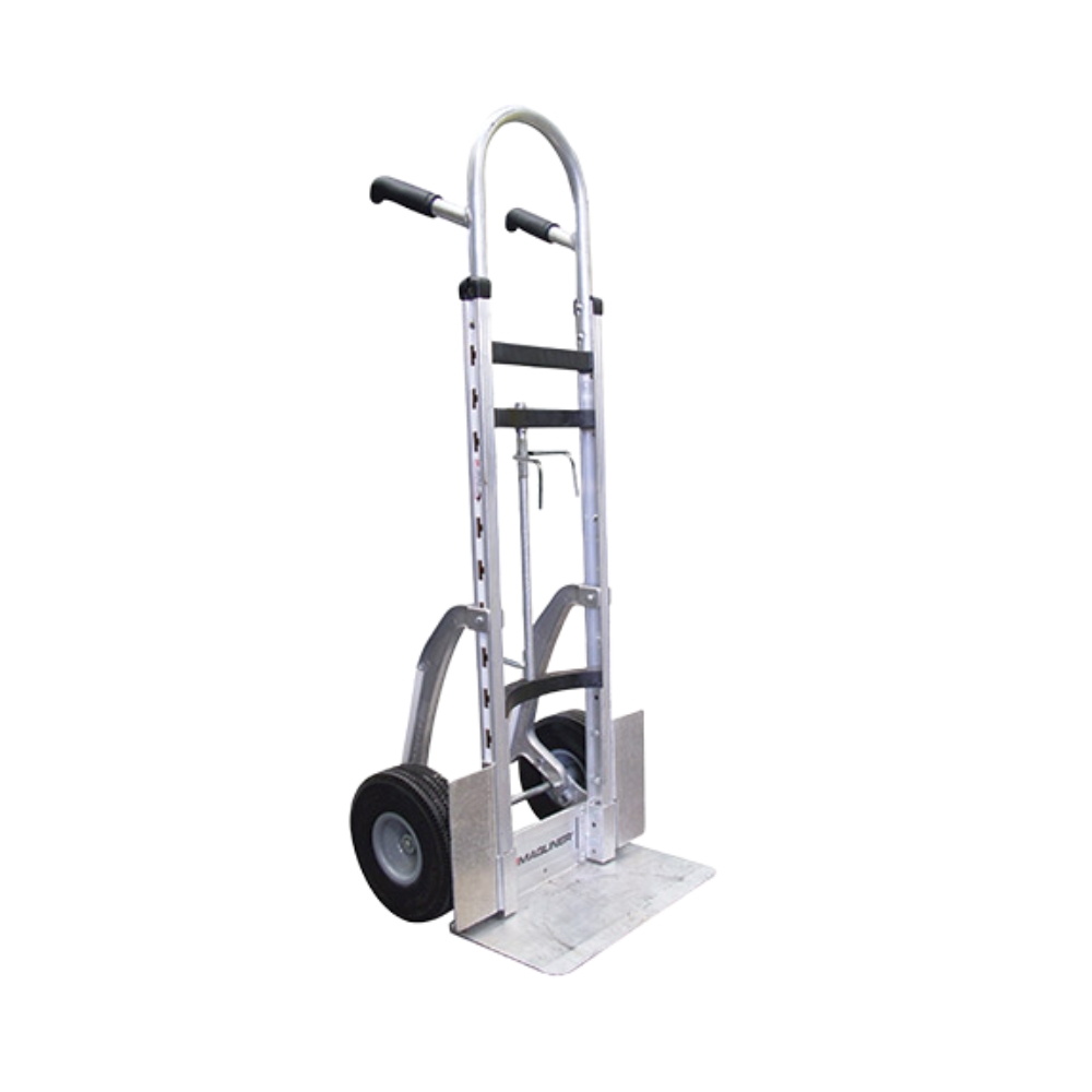 MAGLINER Barrel Hand Truck - 5 Keg Hook Frame, 30 Handle, Puncture Proof Wheels, D Nose, Step Slides, Straight Cross Member