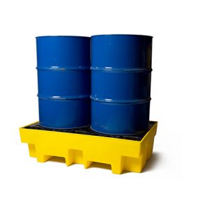 2 Drum Polyethylene Spill Pallet-0