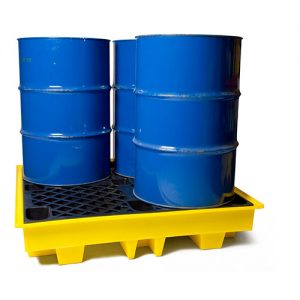 4 Drum Polyethylene Spill Pallet-0