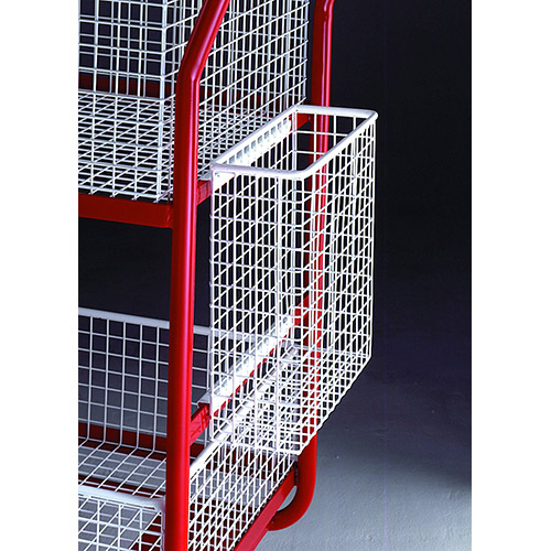 Basket Distribution Trolley with optional Hook-On End Basket-412