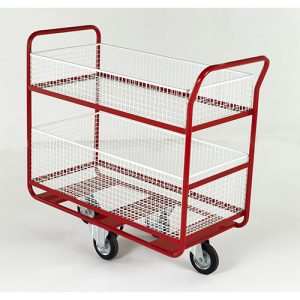 Basket Distribution Trolley with optional Hook-On End Basket-0