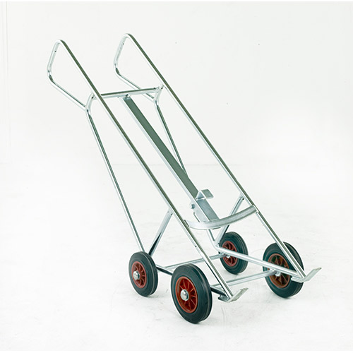 Pallet Loading Drum Truck, Zinc Plated with Twin Loop Handles. Optional Plastic Drum Clamp.-298