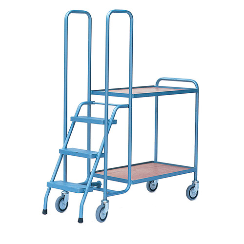 Warehouse Picking Trolley with Steps-408