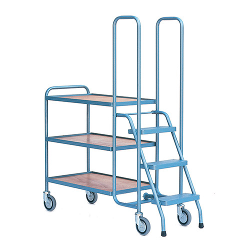 Warehouse Picking Trolley with Steps-0