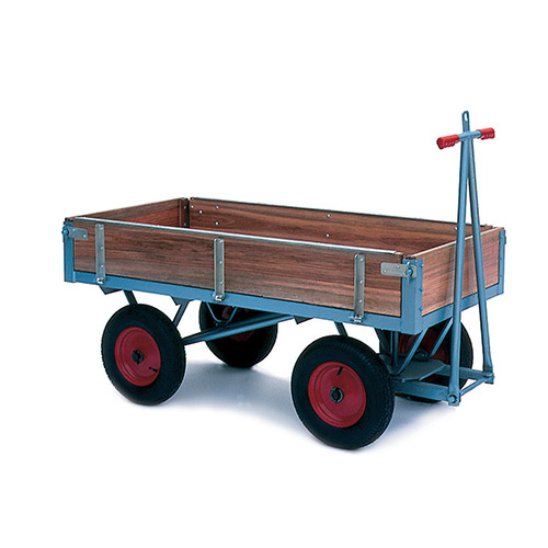 Large Turntable Trolley with Hinged Sides-0