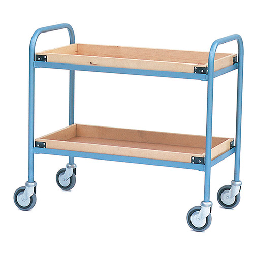 Shelf Trolley with Wooden Trays-429