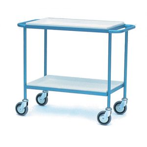 Shelf Trolley with Plastic Trays-0