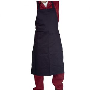 AP8854 - Apron Navy Cotton Drill 40"x36" pocket & pressed eyelets-0