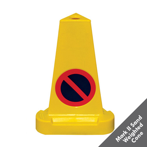 No Waiting Cones - moulded from UV stabilised polyethylene and base weighted-1043