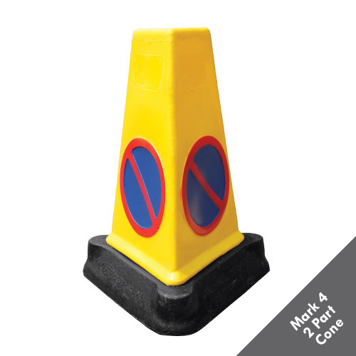 No Waiting Cones - moulded from UV stabilised polyethylene and base weighted-1045