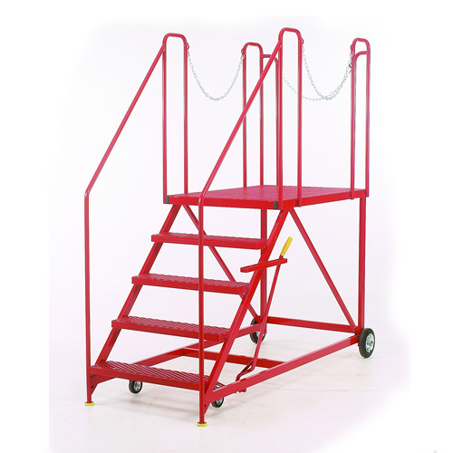 Easy-Rise Steps with Truck / Dock Platform -0