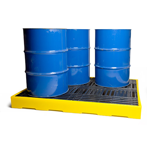 4 Drum Polyethylene Workfloor Platform-1450