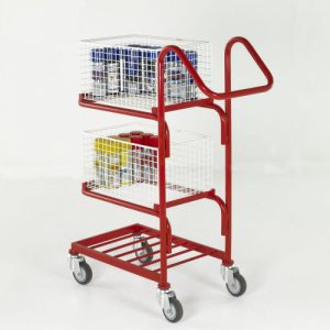 Three-Tier Basket and Tray Trolleys-0