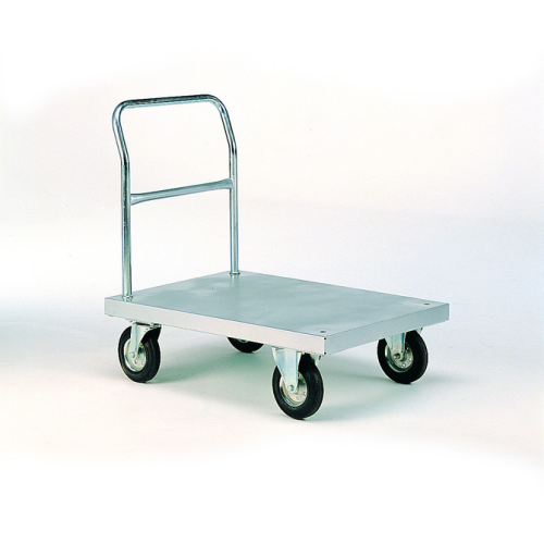 Zinc Plated Platform Trolleys with Tube End-0