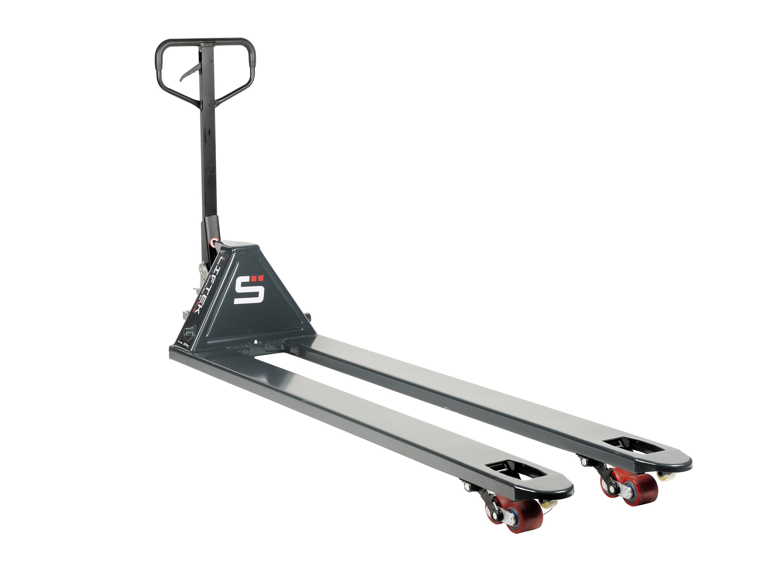 liftek long reach pallet truck wide, 2000kg capacity, 680 x 1500mm