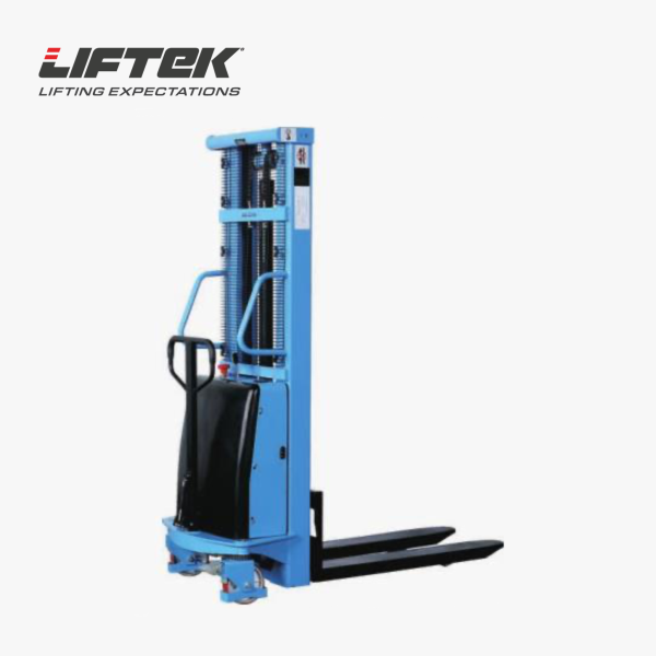 Semi Electric Wrap-Over Stacker, 1.6m Lift Height, 1000kg Capacity