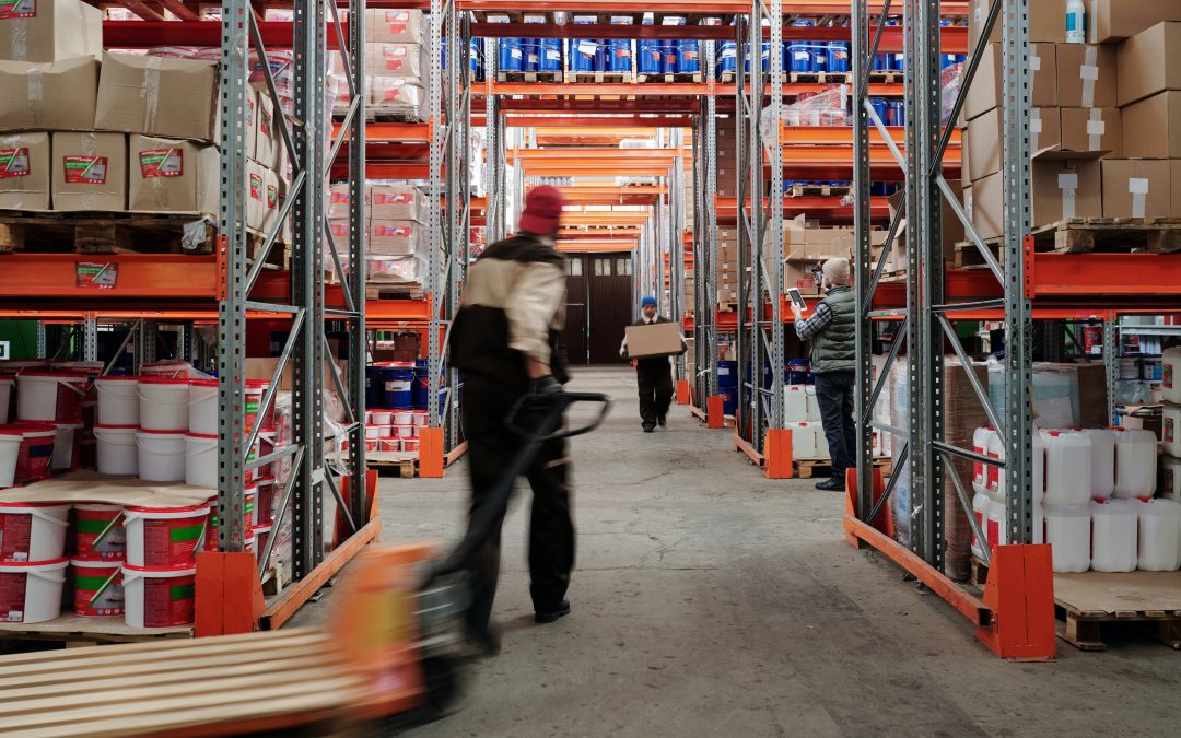 Men working in a warehouse