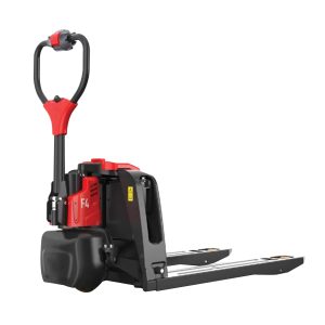 Side view of the Liftek VersaTruk F4 201 Electric Pallet Truck in black.
