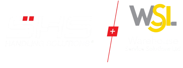SHS Handling Solutions and WSL Warehouse Service Solutions logos