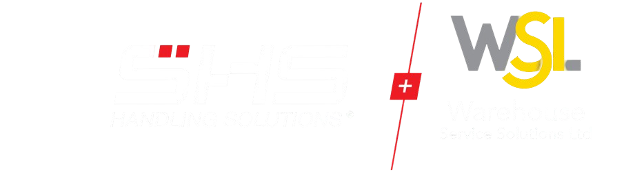 SHS Handling Solutions and WSL Warehouse Service Solutions logos